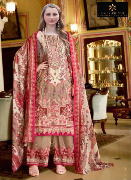 Aaliz Aaliza Nx Cotton Printed Embroidery Dress Material Suppliers In India
